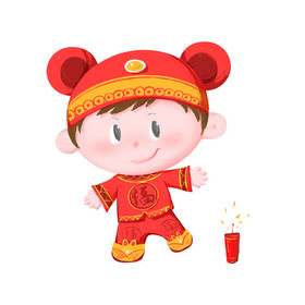 春节放鞭炮q版福娃新春春节放鞭炮q版福娃新春放鞭炮q版福娃新年春节