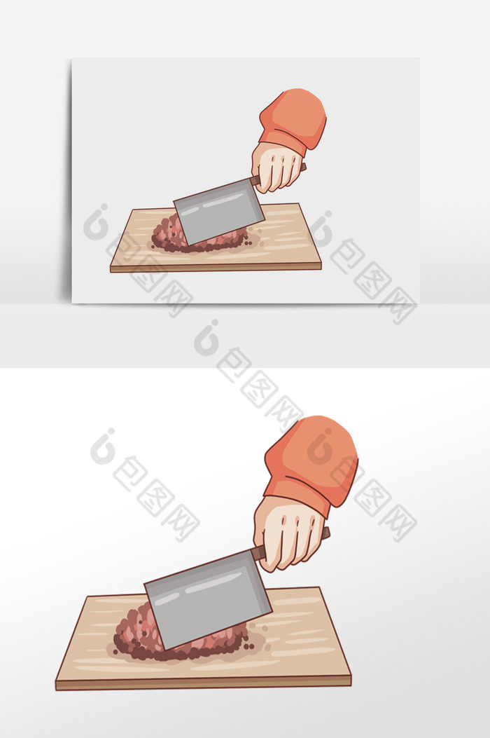 包饺子剁肉馅流程图片