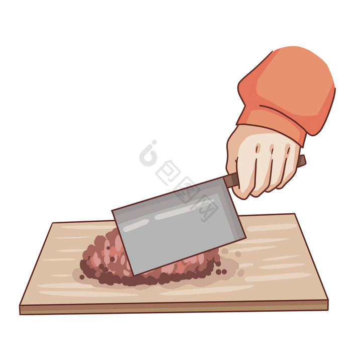 包饺子剁肉馅流程图片