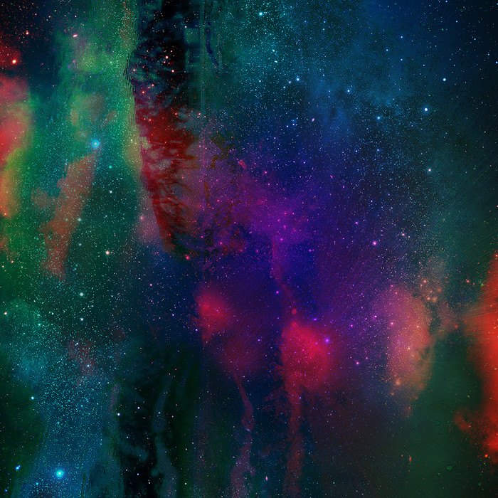 极光彩色宇宙空间图片