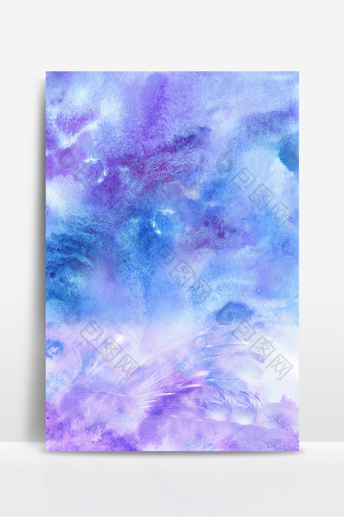 蓝紫颗粒凹凸感水彩背景图片模板-包图网