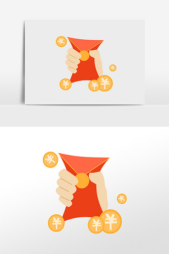 金币红包手拿红包