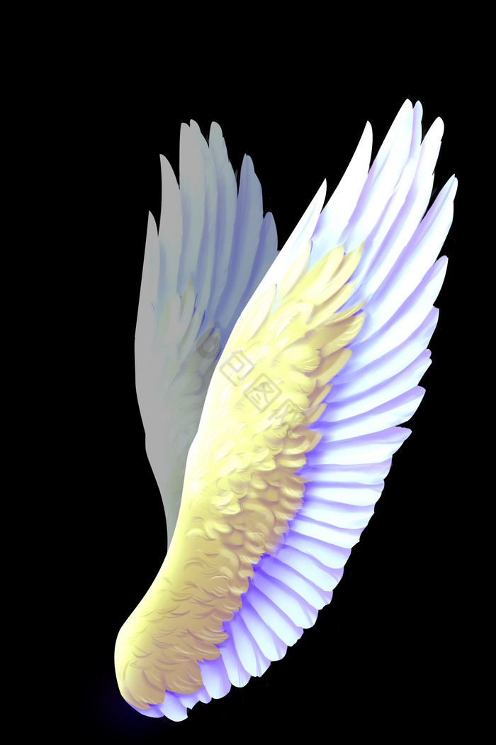 彩色天使大翅膀羽翼图片