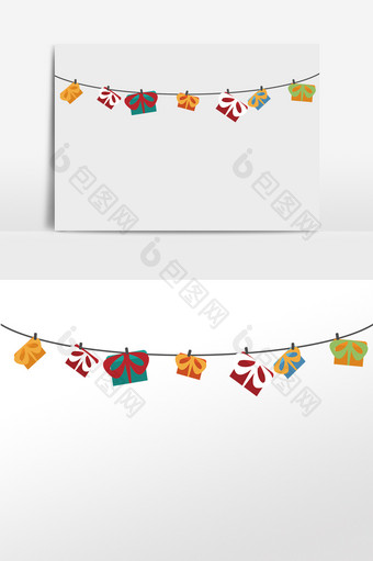 圣诞节礼物吊旗挂饰图片