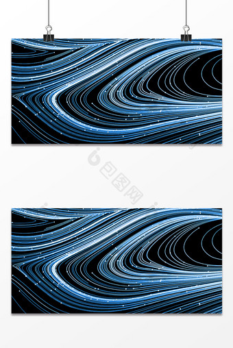 商务科技创意抽象线纹流动感背景图片