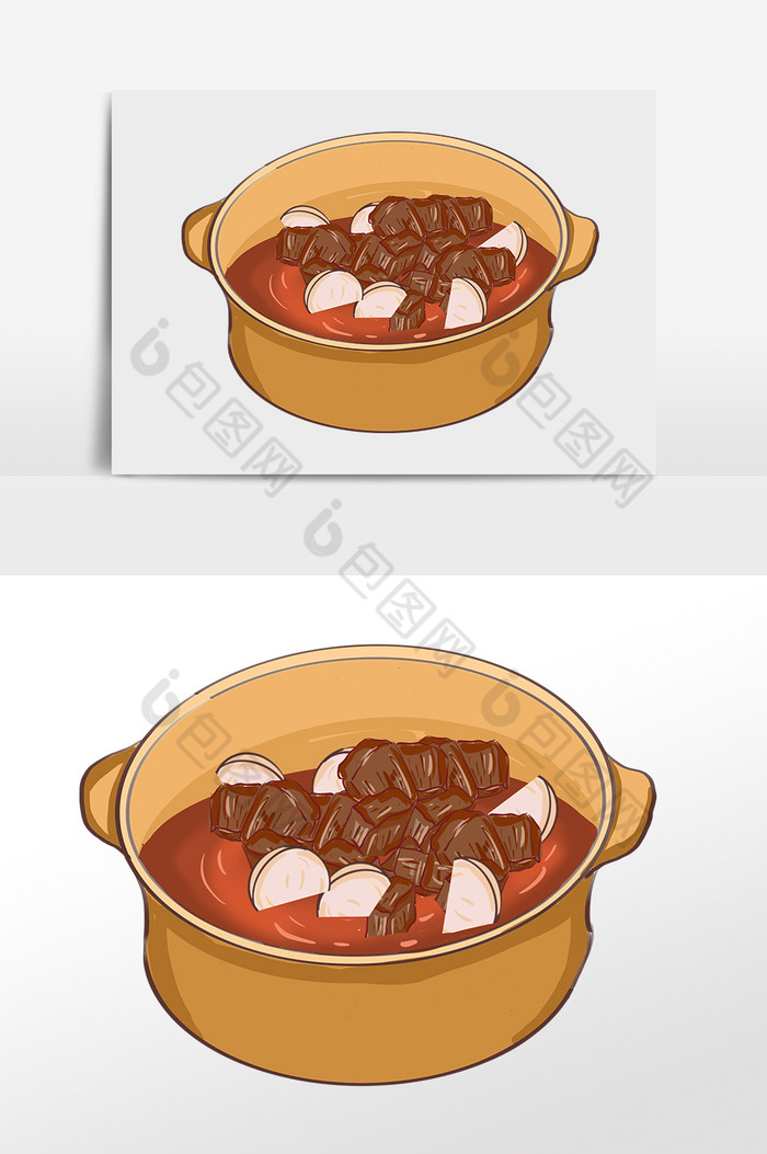 霜降食物萝卜炖牛肉图片图片