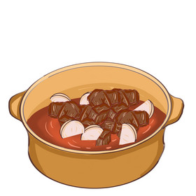 霜降食物萝卜炖牛肉图片