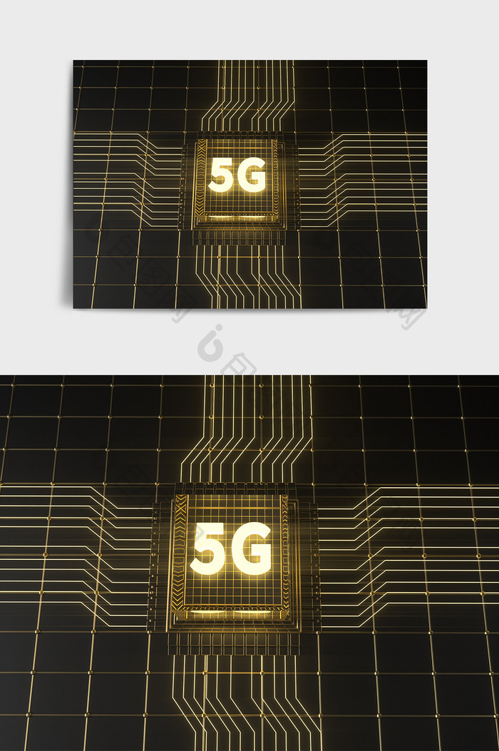 5G机芯科技C4D场景模型（OC渲染器）