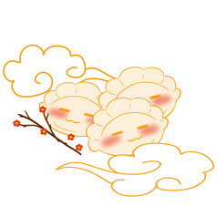 冬至立冬吃饺子小猫小动画动图gif