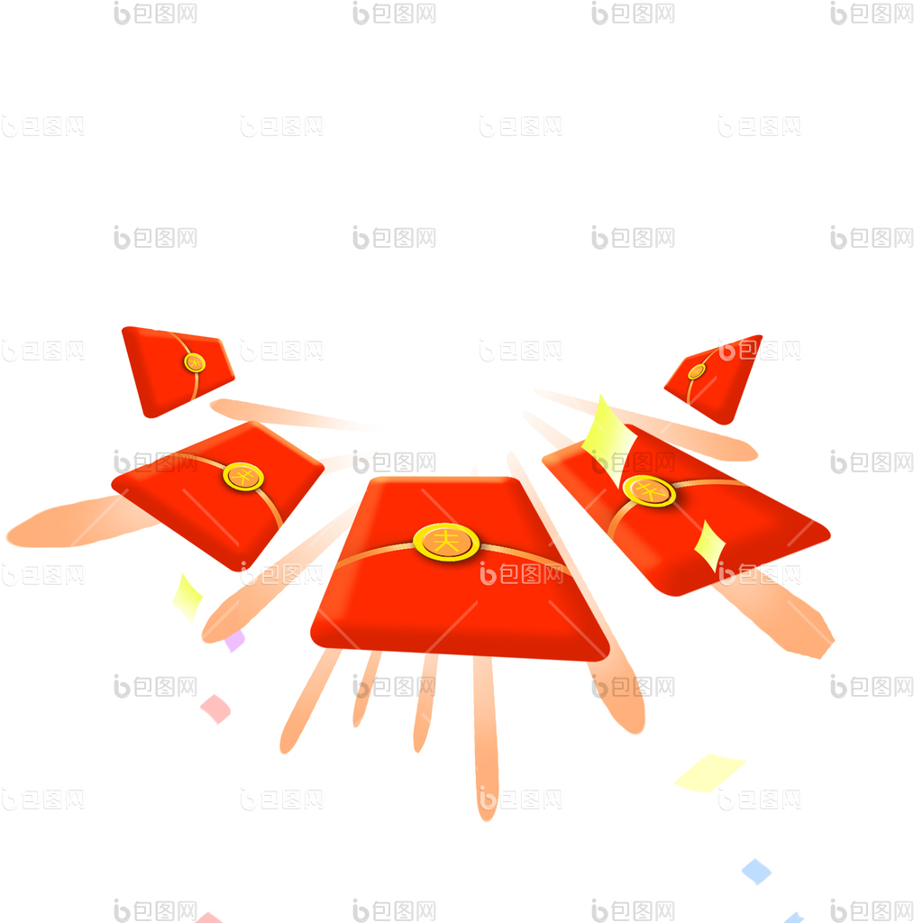 新年红包发射小动画gif动图下载-包图网