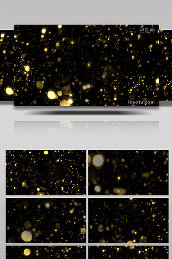 金色粒子特效素材图片