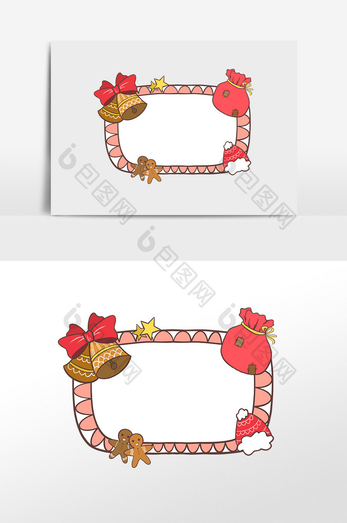 圣诞节活动铃铛通知框