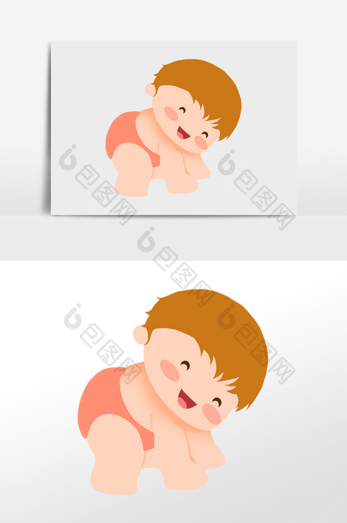 可爱男孩穿尿不湿图片