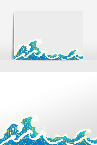 大海海浪浪花波涛汹涌