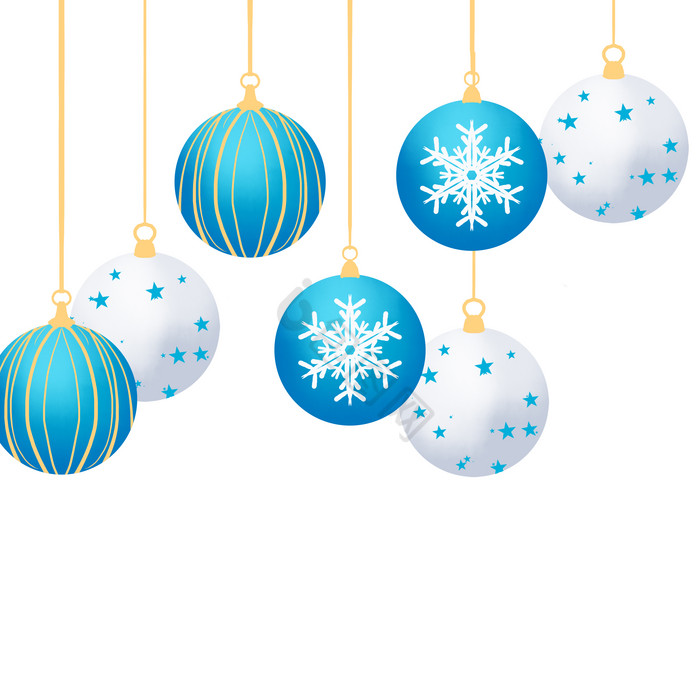 圣诞节圆球吊球装饰图片