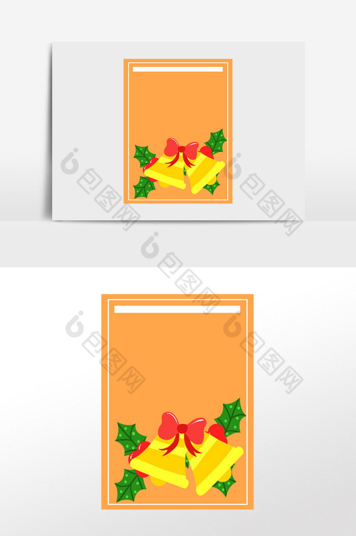 圣诞节信笺铃铛信纸图片图片
