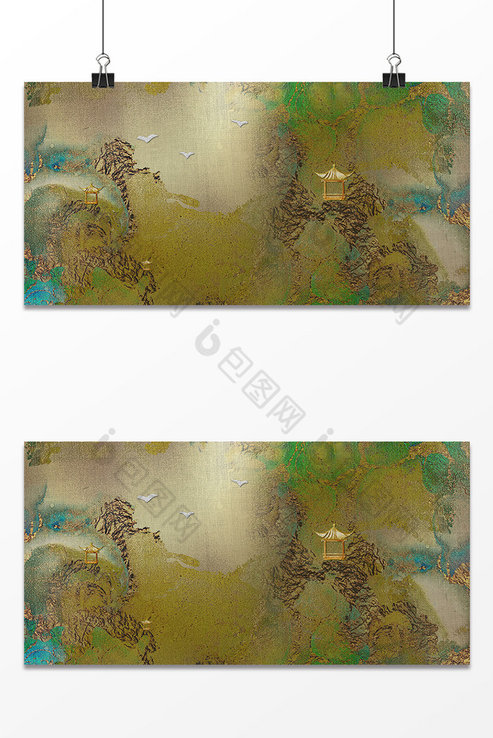 古风中华刺绣地图图片