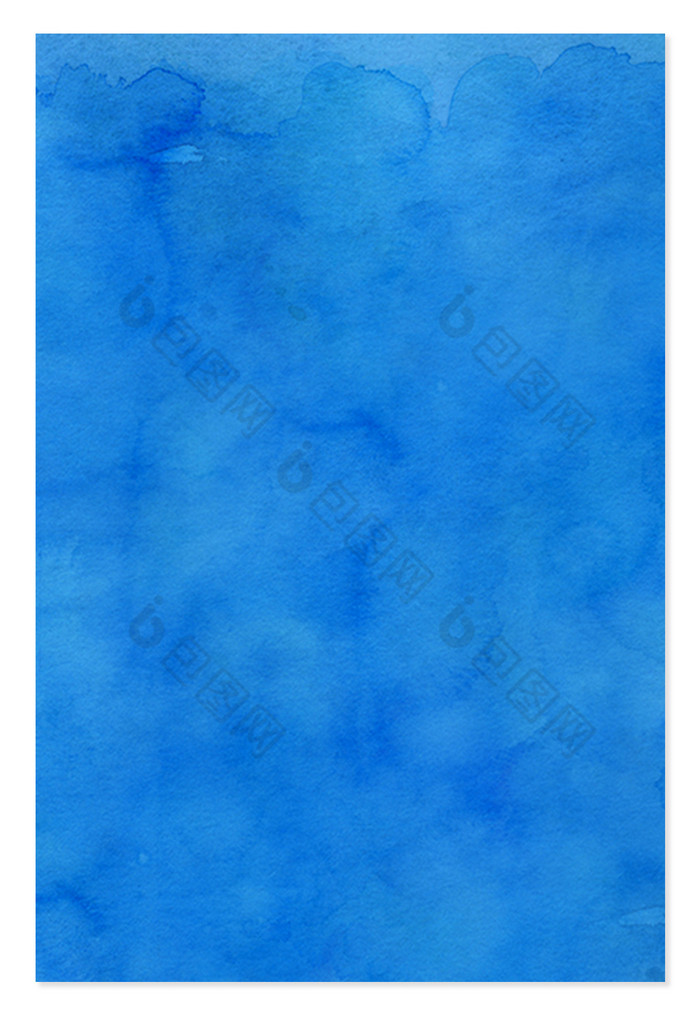 全蓝色水彩纹理背景图片