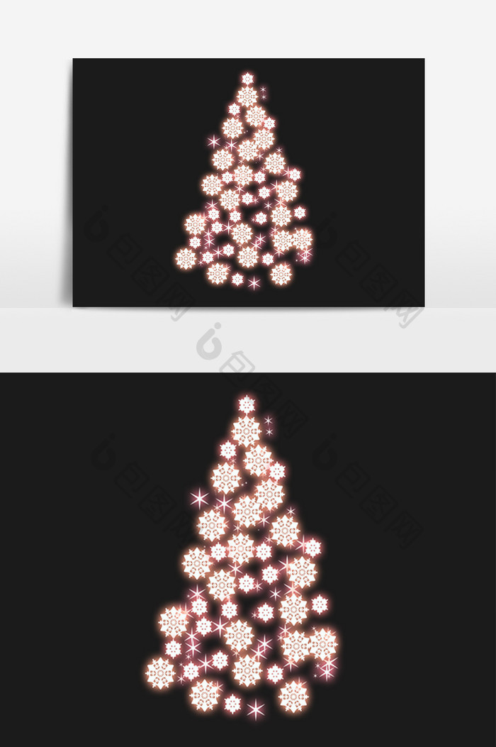闪灯装饰圣诞节圣诞树