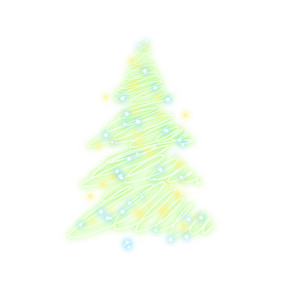 闪灯圣诞节圣诞树