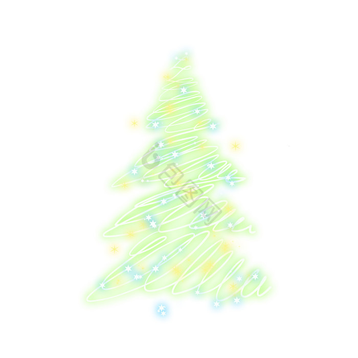 闪灯圣诞节圣诞树图片