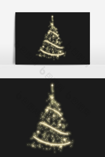 圣诞节快乐闪灯圣诞树图片