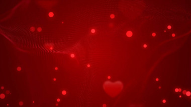 浪漫红色爱情桃心婚礼舞台背景