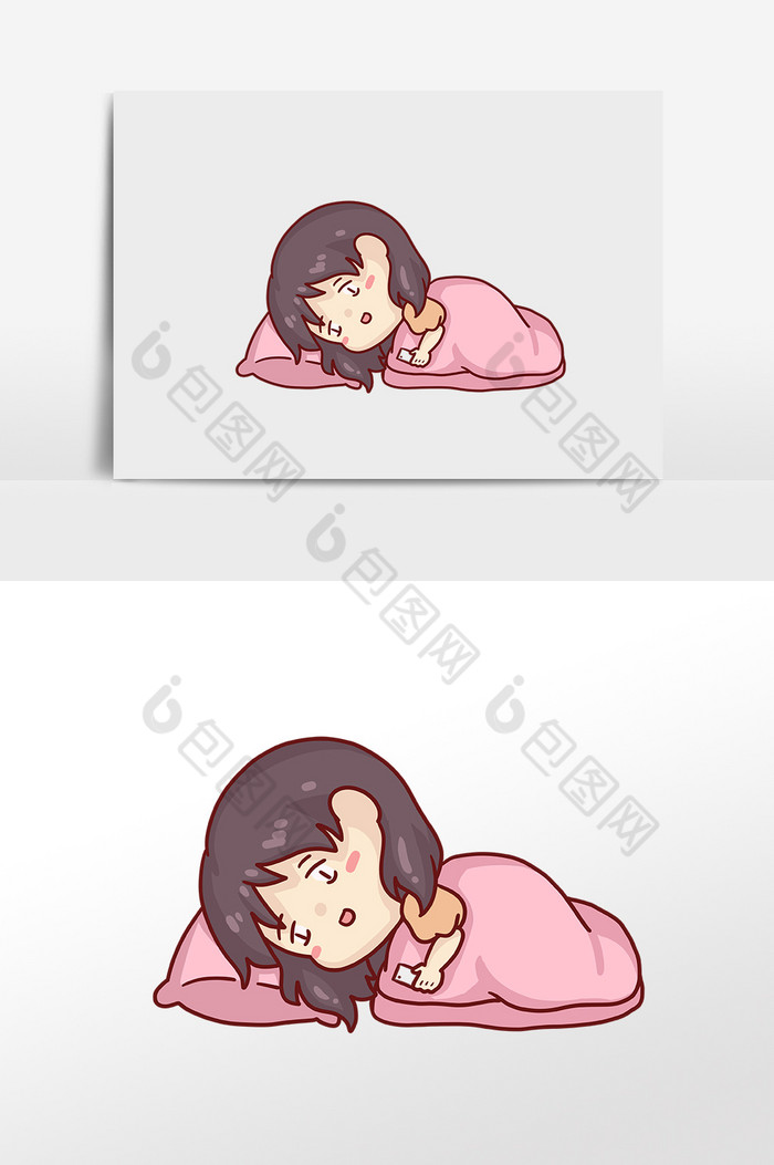 女孩熬夜不睡觉图片