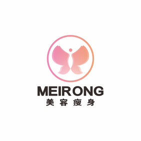 蝴蝶美容瘦身微整化妆品LOGO标志VI