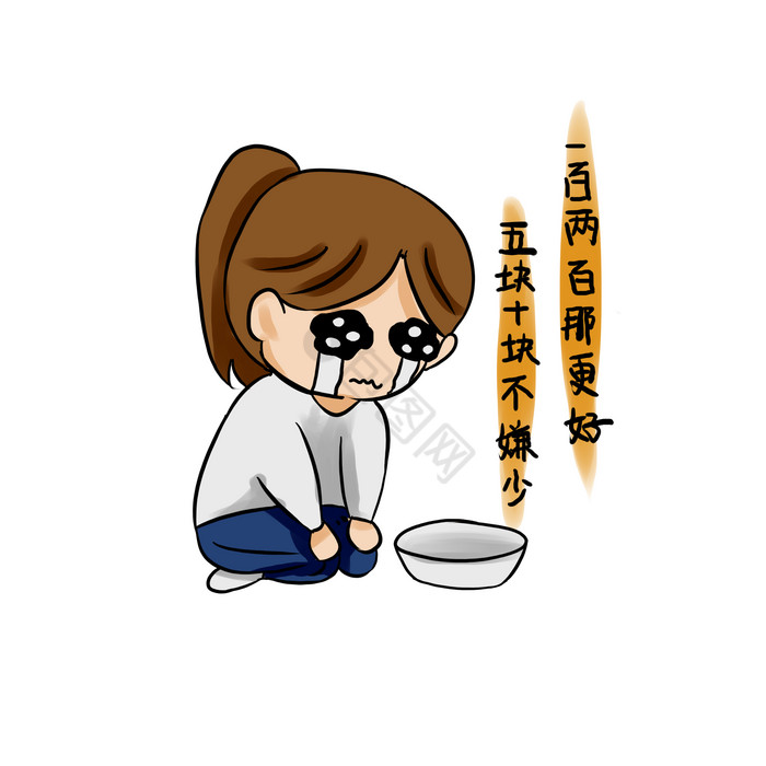 乞讨表情包下载-包图网