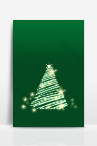 圣诞节绿色圣诞树背景图片