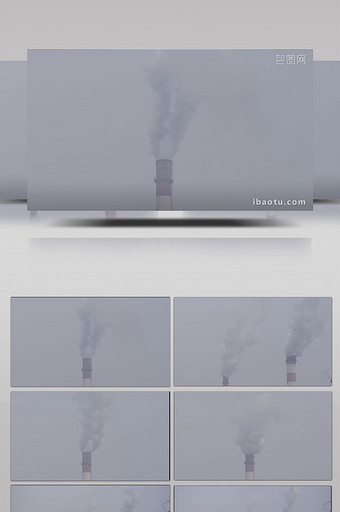 延时拍摄烟囱冒烟空气污染环保雾霾环境保护图片