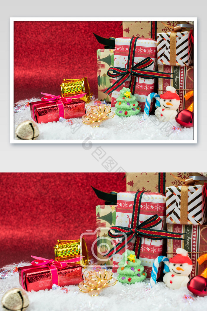圣诞礼盒和装饰品图片图片