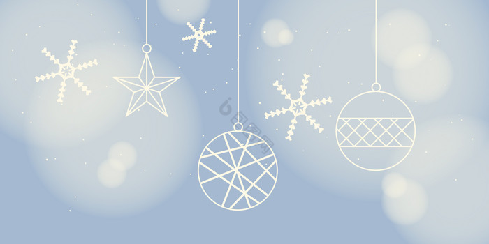 圣诞节挂球装饰图片