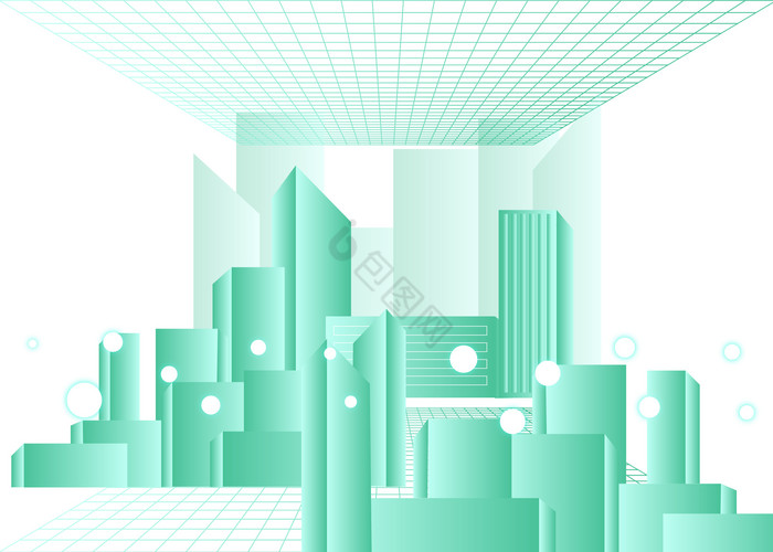 科技城市楼房图片