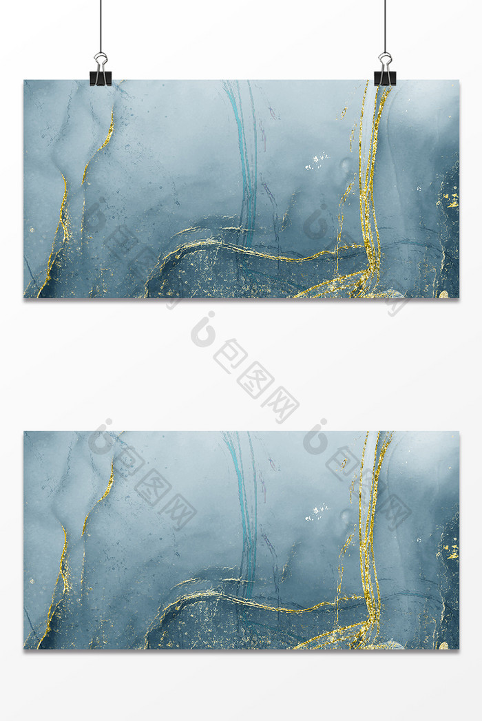 立体纹理大理石鎏金背景