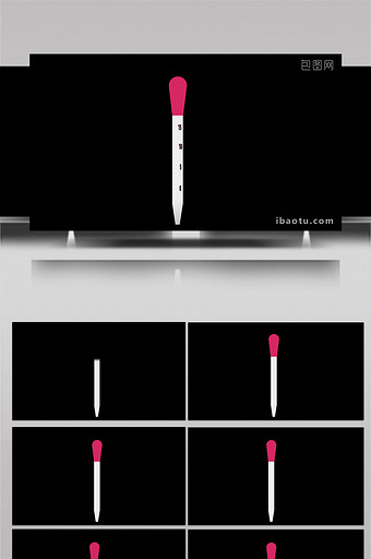 简约扁平画风化学仪器类滴定管MG动画图片
