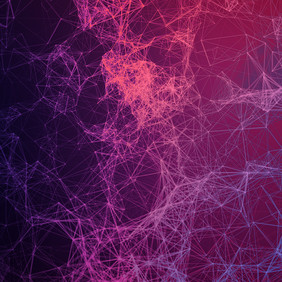 网络多边形科技紫色背景