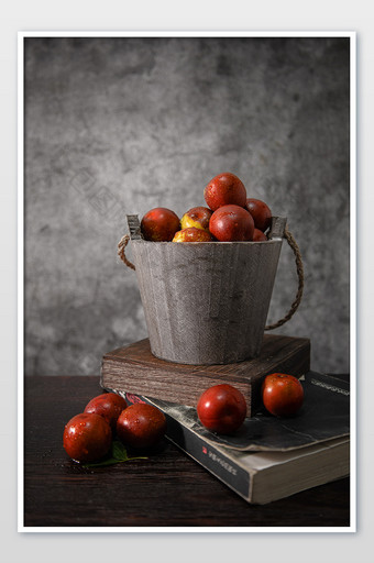 油画型水果背景美食产品水果详情图图片