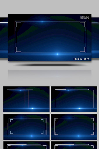 科技炫酷边框带通道视频素材图片
