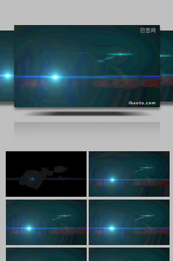 蓝色光效光线带通道视频素材图片