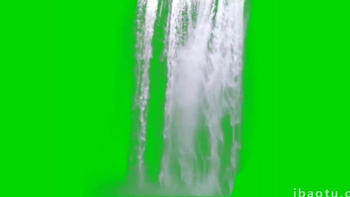 瀑布流水合成视频素材