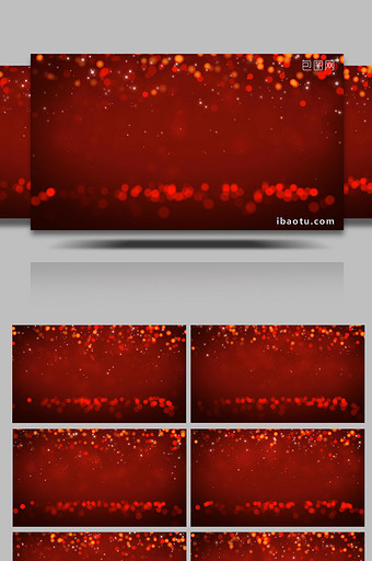 大气红色背景粒子下落视频素材图片
