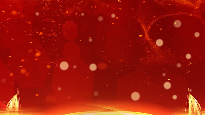 红色背景大气粒子飞舞视频素材
