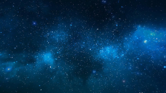 蓝色大气粒子星空视频素材