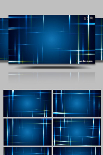 蓝色科技感光效线条视频素材图片