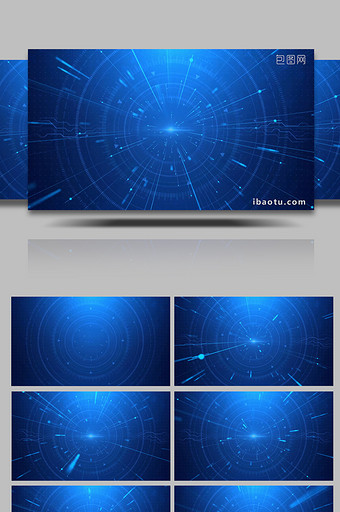 蓝色科技线条背景视频素材图片