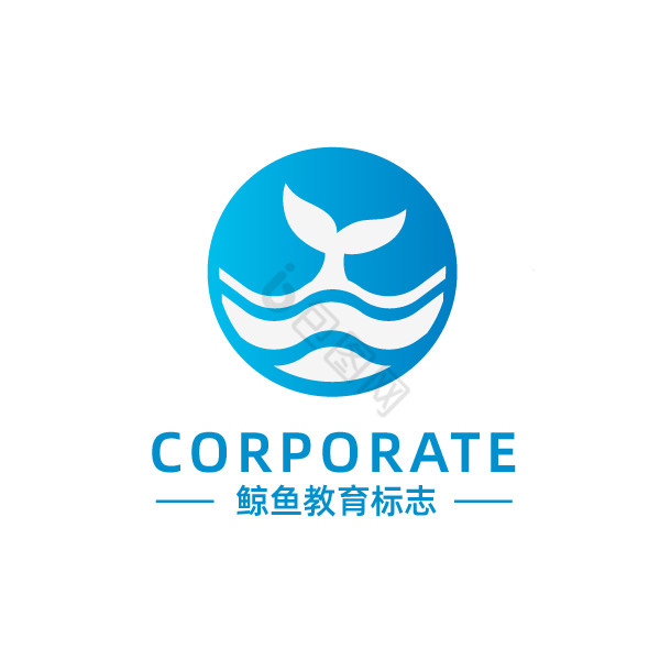 鲸鱼教育冲浪logo图片