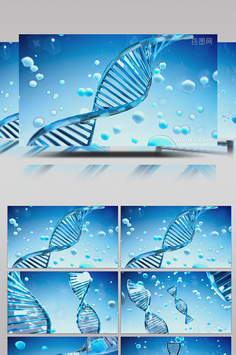 DNA医疗健康片头AE模板图片