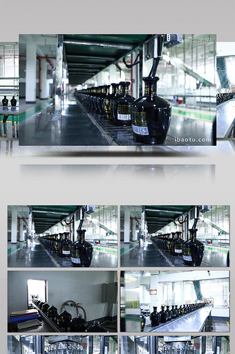 实拍白酒生产企业自动化生产流水线图片